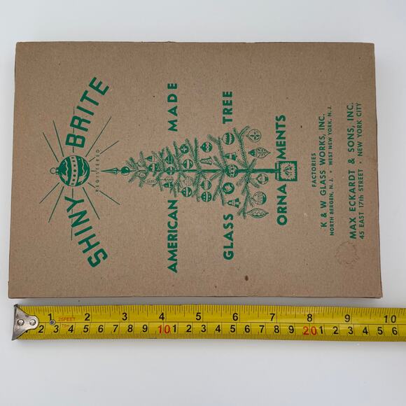 1940's Era Shiny Brite Box and Glass Ornaments Made in USA Max Eckardt - Picture 13 of 15